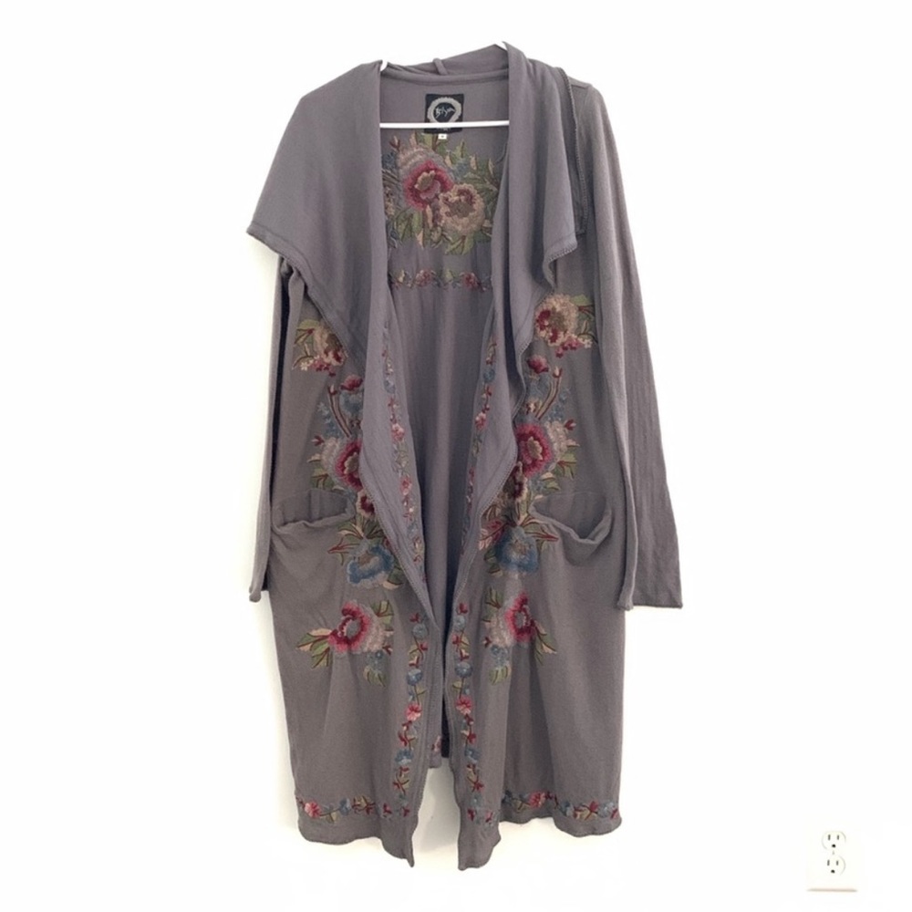 JohnnyWas BiyaFloral Embroidered Longline …